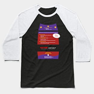 Retro PC Overload (Dark Colours) Baseball T-Shirt